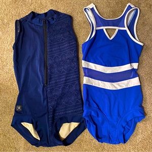 💙🤍Five Dancewear & Kandi Kouture Girls / Teens dance wear leotards small 3/5